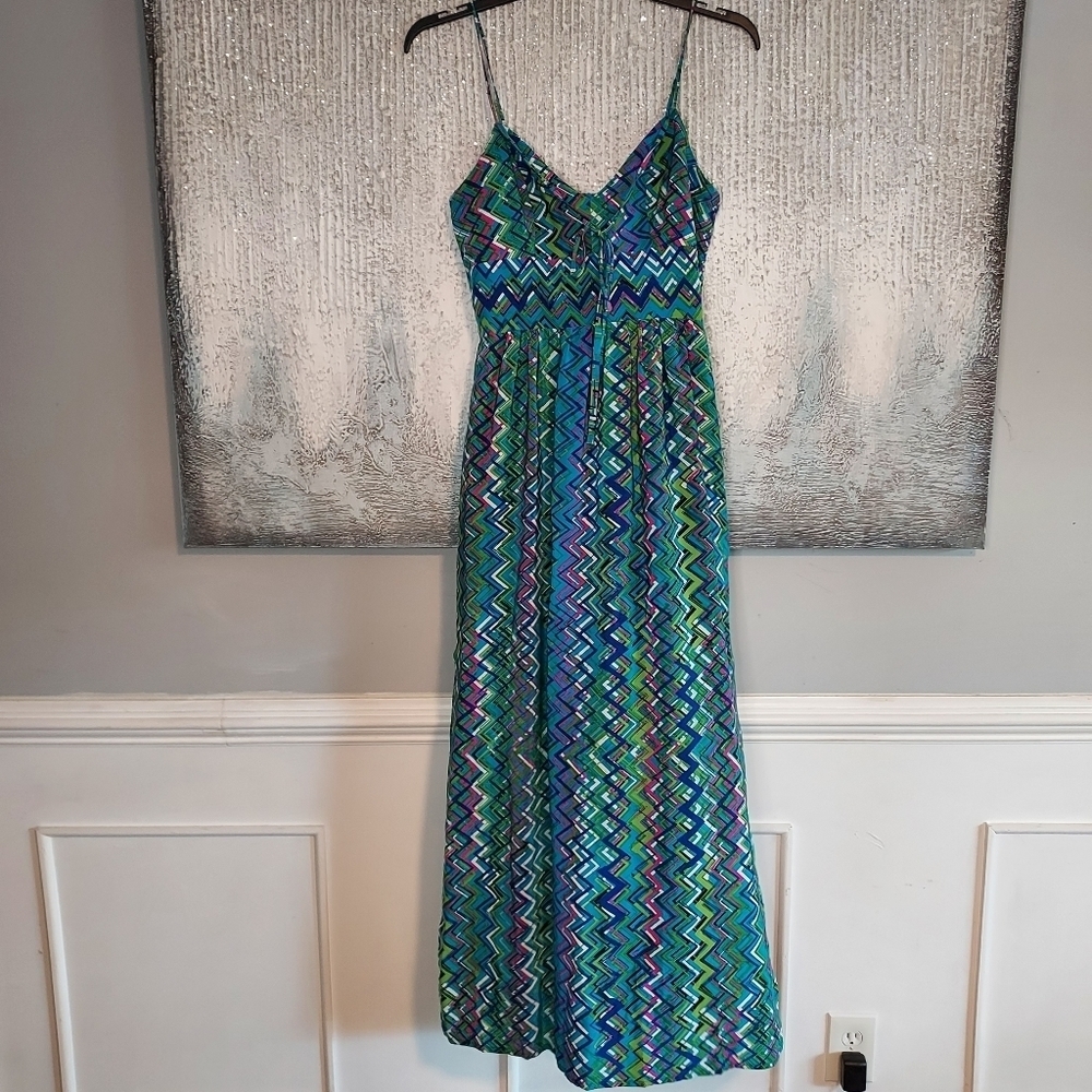 Amanda Uprichard 100% Silk Print Dress